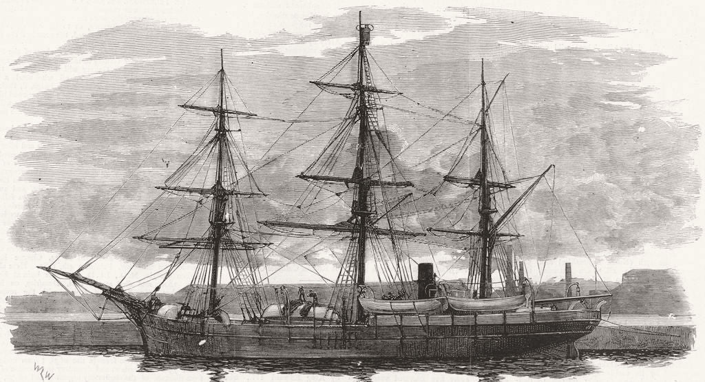 ARCTIC. Eira Relief expedition Capt Allen young-Exploring steam ship Hope 1882